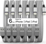6pack lightning charging cable for apple – $5+