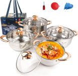 Stainless cookware set – $48+