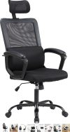 Ergonomic High black mesh chair – $52