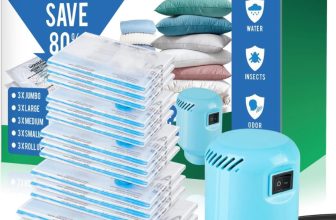 Vacuum storage bags with Electric air pump – $18