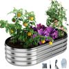 Metal planter raised garden bed – $24