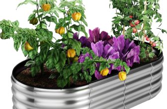 Metal planter raised garden bed – $24