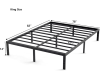 King size Metal Platform Bed frame – $70