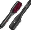 Heated hair straightening brush – $20