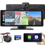 Car screen with backup camera – $64