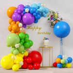 Rainbow balloon garland arch kit – $5