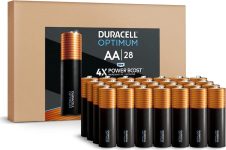 28pk Duracell optimum AA batteries – $25+