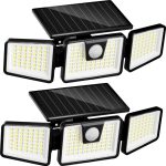 2 pack Motion sensor solar light – $11+