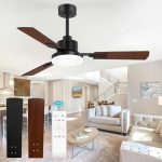 52″ ceiling fan with light – $45