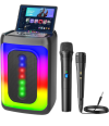 Karaoke speaker with wireless and wired mic – $20