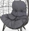 Outdoor wicker chair with cushion – $108
